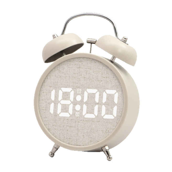 Digital Alarm Clock in Modern Design with Large LED Display Bowlift