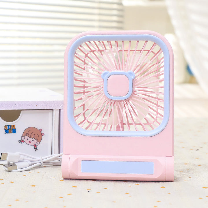 Portable Mini Table Fan with Multifunctional USB Connection Bowlift