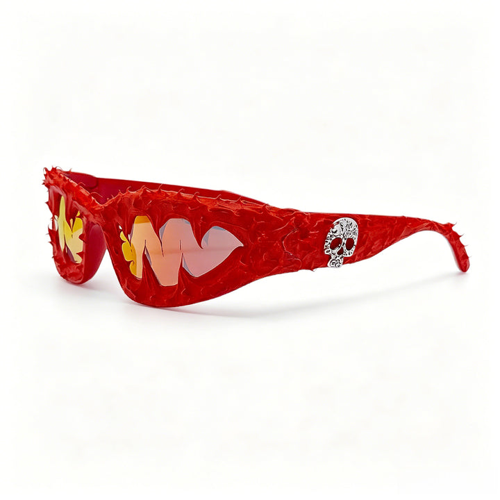 Ladies creative fashion sunglasses with unique spikes and skull design Bowlift
