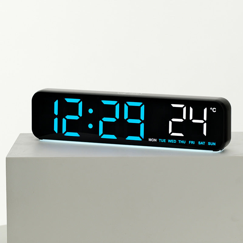 Digital Alarm Clock with Temperature Display Bowlift