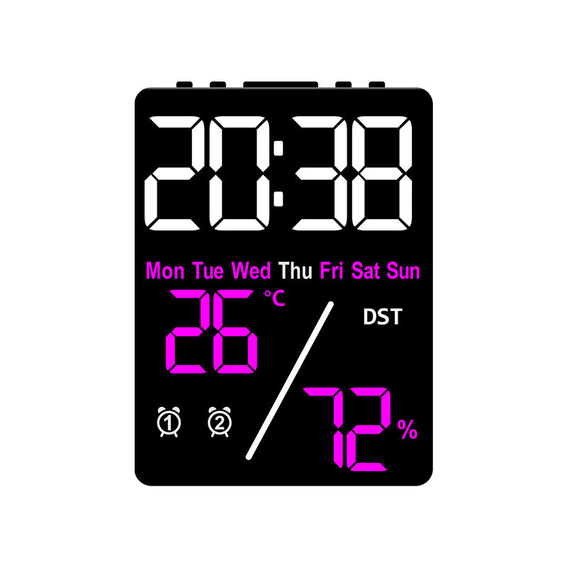 Digital Multifunction Alarm Clock with Hygrometer and Temperature Display Bowlift