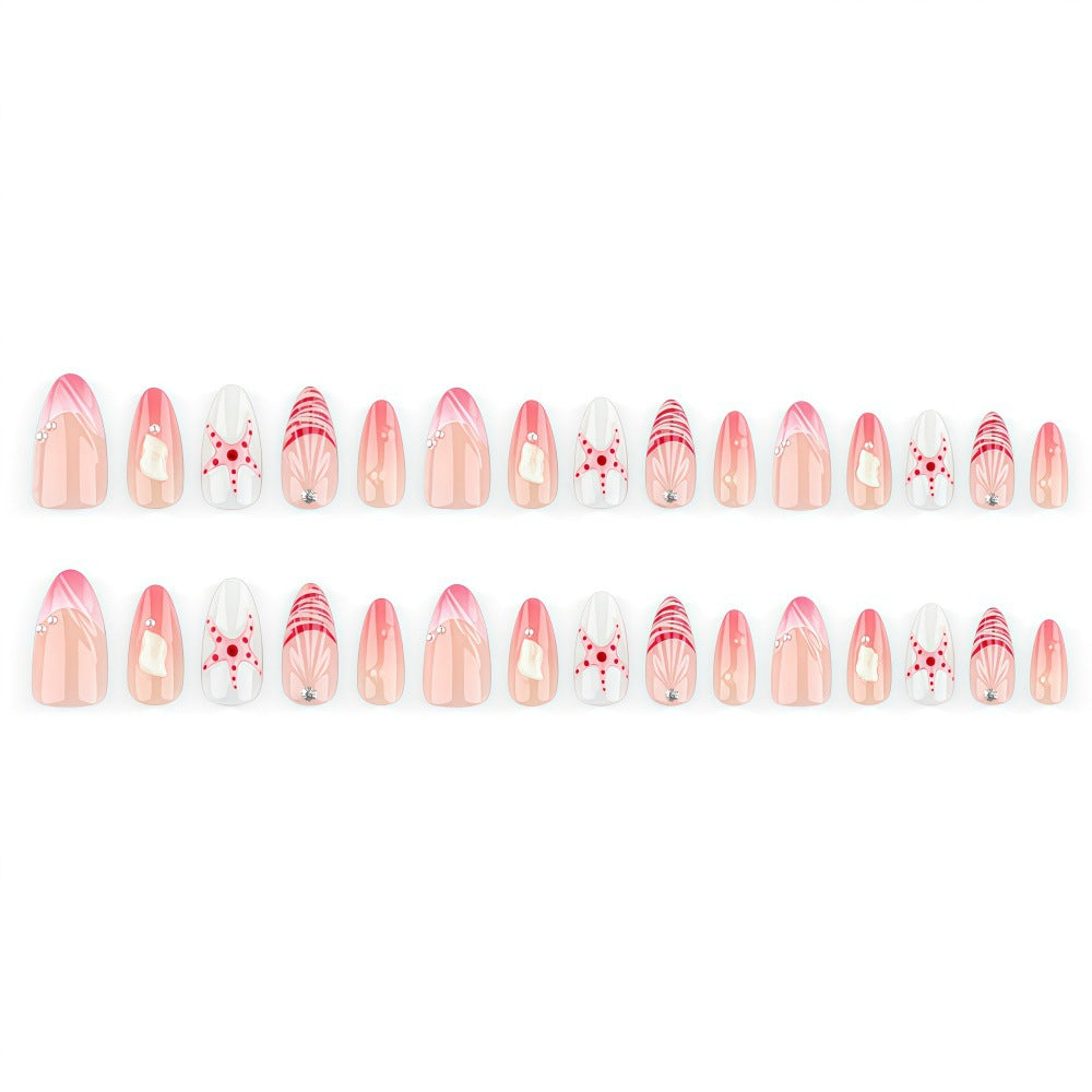 Artificial nails in maritime style with starfish motifs Bowlift