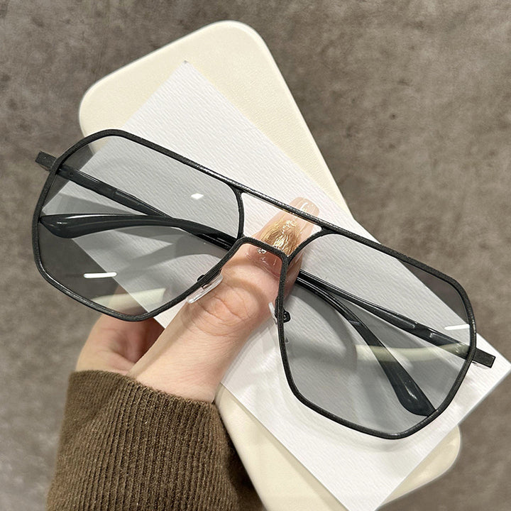 Bold Geometric Shield Sunglasses
