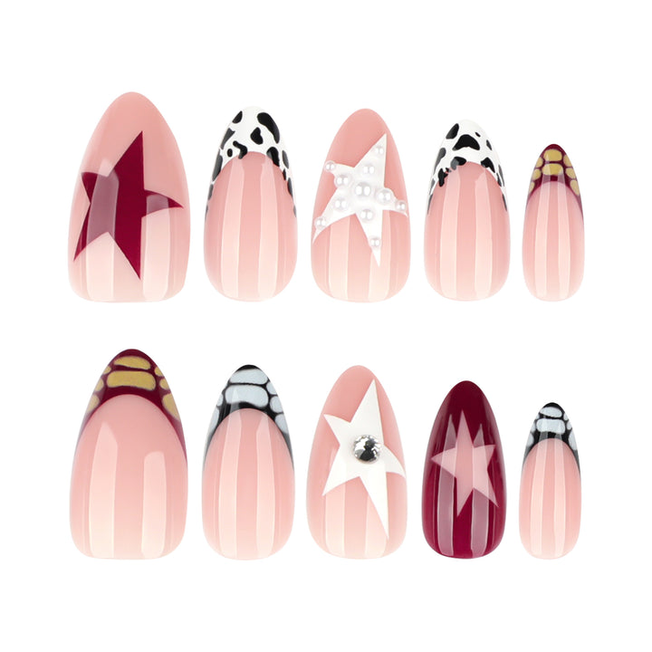 Artful Nail Art with Modern Designs and 3D Accents Bowlift
