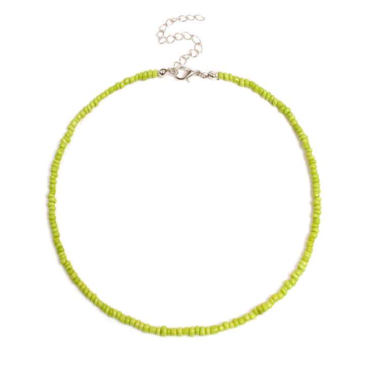 Colorful Beaded Choker Necklace Bowlift