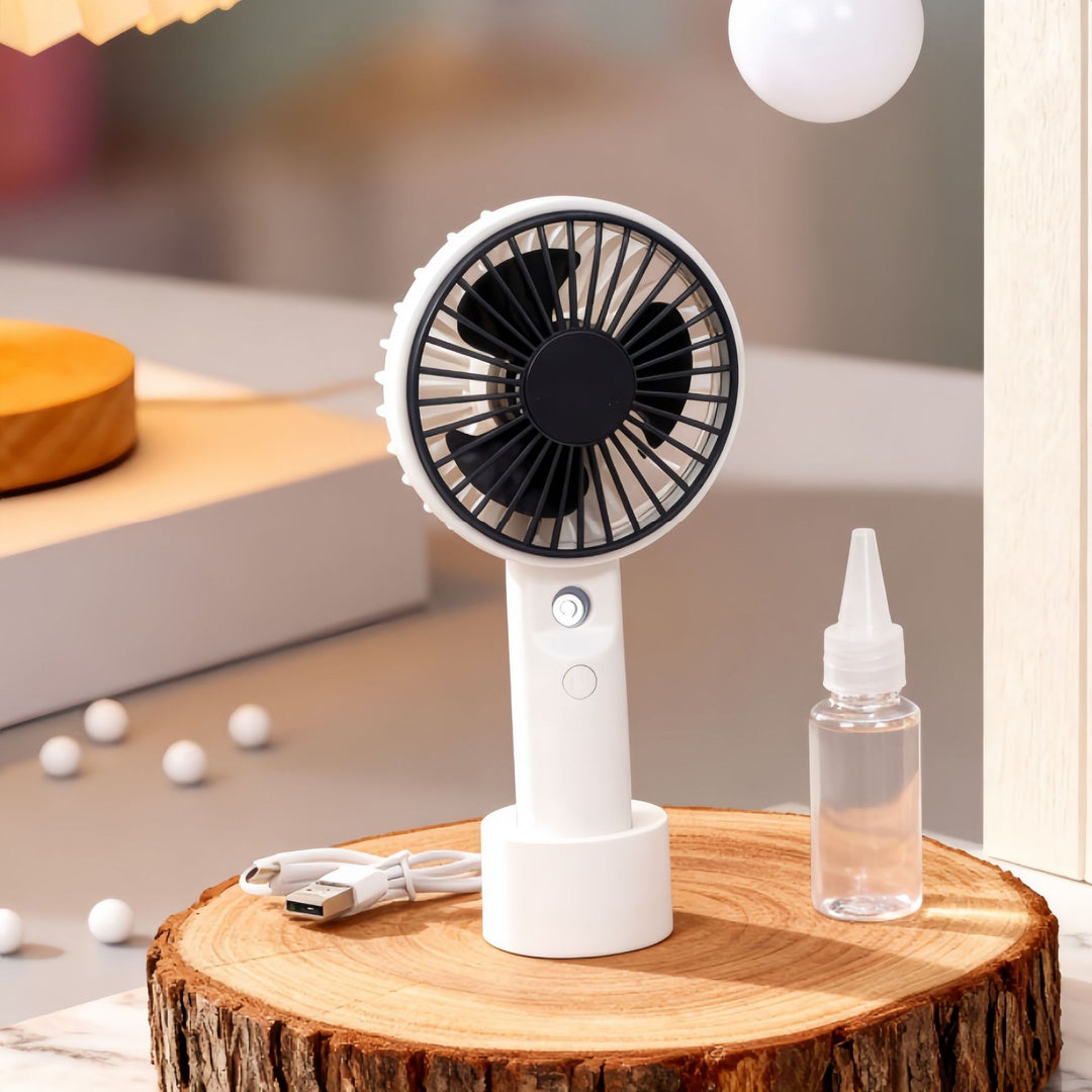 Ladies Portable Spray Fan with Ergonomic Design Bowlift