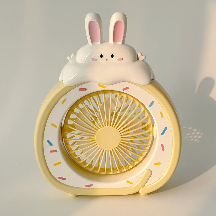 Ladies Portable Mini Fan with Cute Animal Design Bowlift