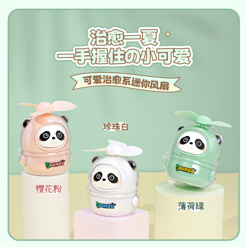 Ladies handy mini fan in cute panda design Bowlift