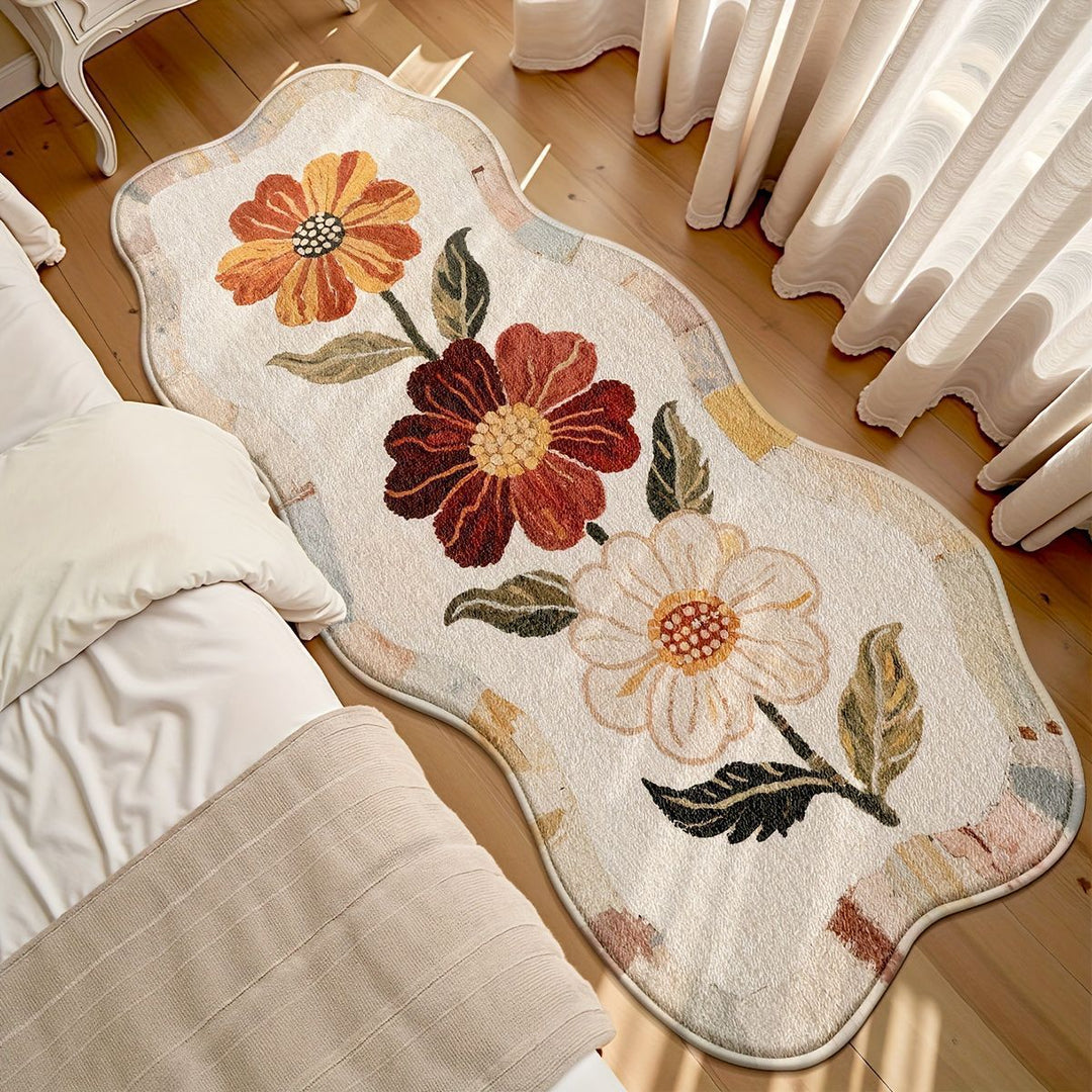 Abstract Cloud-Shaped Soft Bath Mat