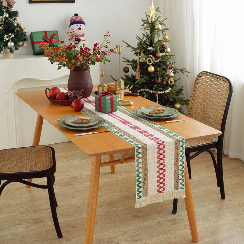 Festively Patterned Table Runner