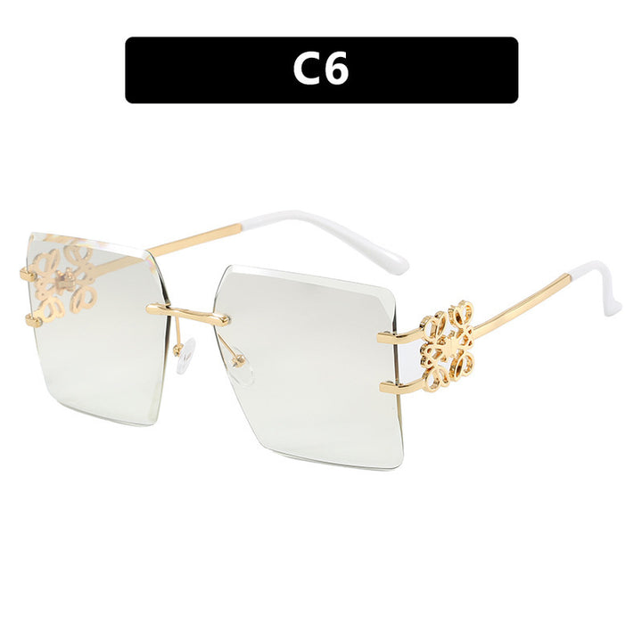 Ladies Designer Sunglasses with striking geometric frame Bowlift