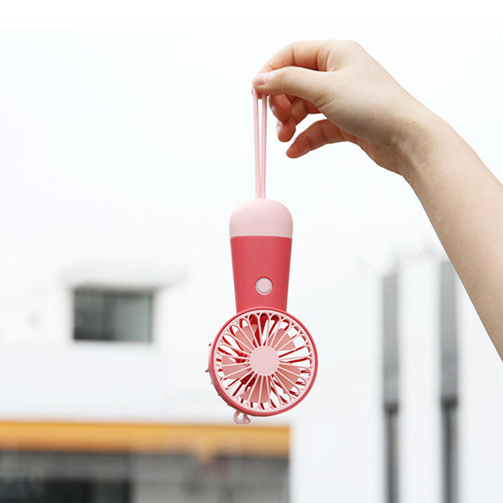 Unisex Portable Mini Fan with USB Connection and Ergonomic Design Bowlift