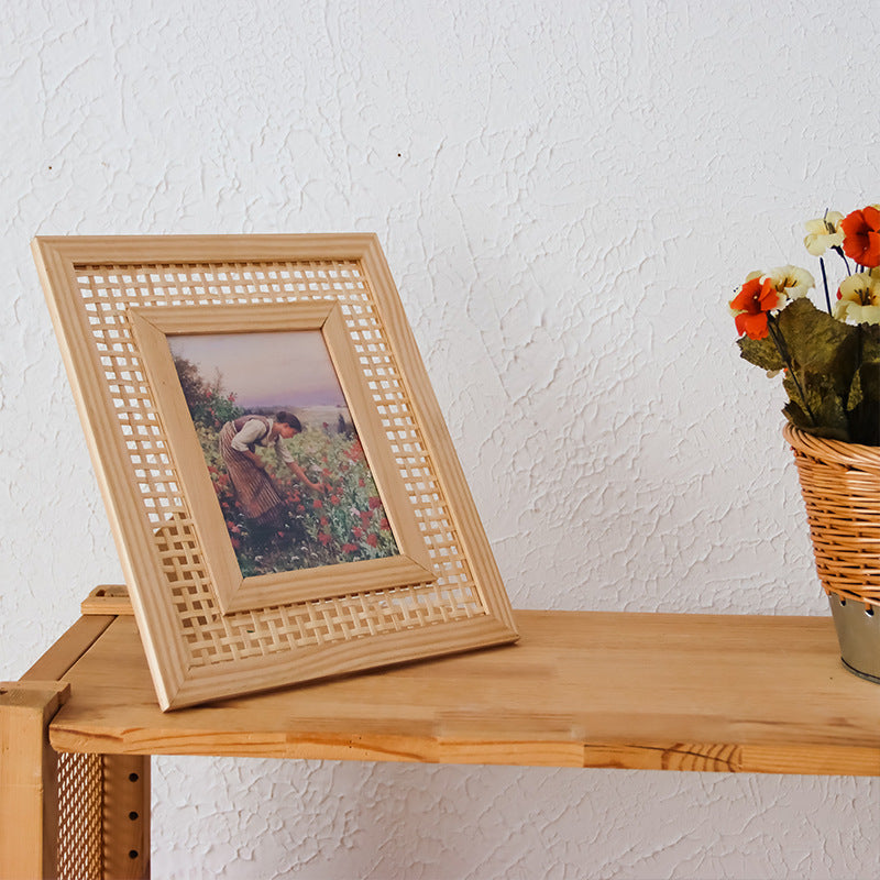 Artful Rattan Picture Frame Bowlift