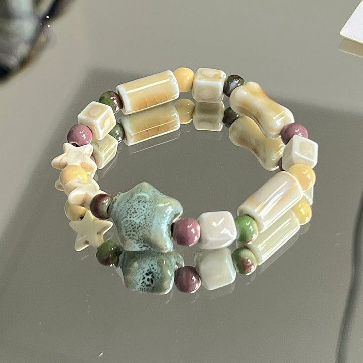 Heart-Shaped Beaded Bracelet Bowlift