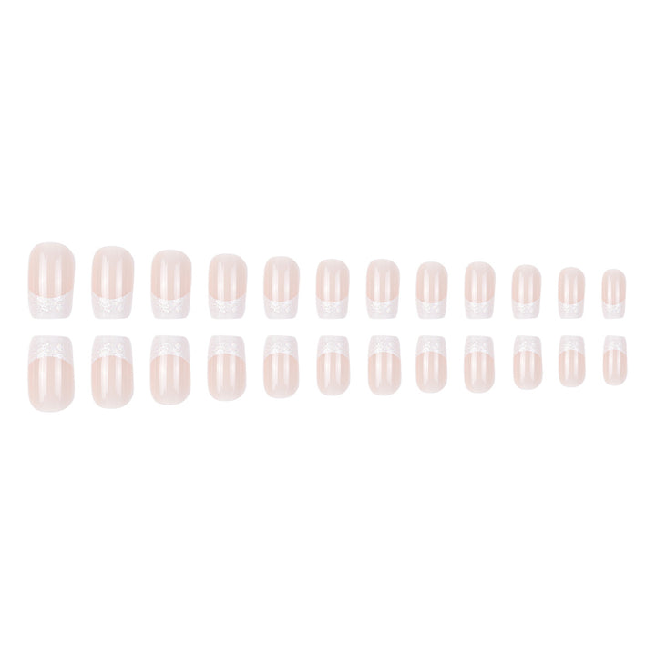 Elegant French Tip Press-On Nails Bowlift 1789085678