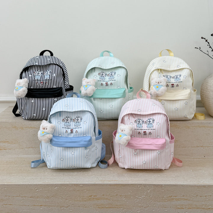 Backpack with Colorful Animal Design and Practical Compartments Bowlift