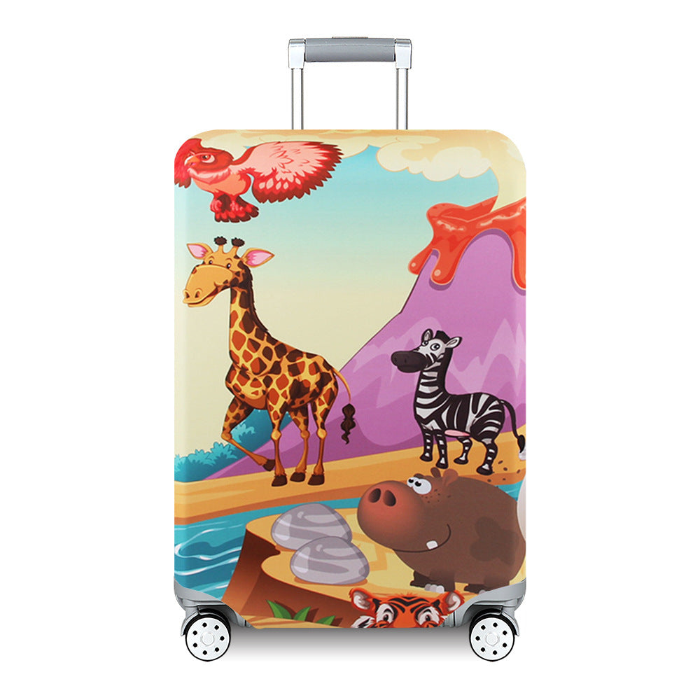 Women's Hard Shell Suitcase with Exotic Plant Pattern Bowlift
