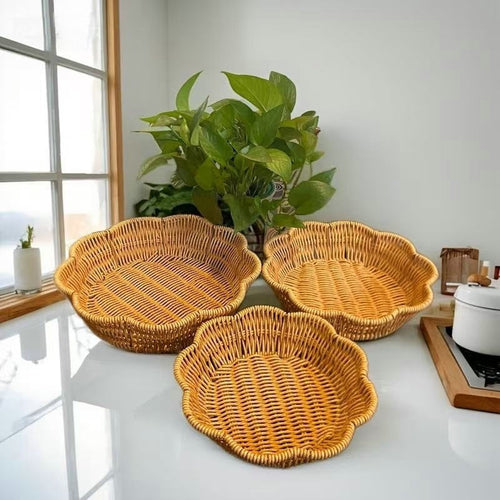 Decorative Woven Fruit Serving Bowl Bowlift
