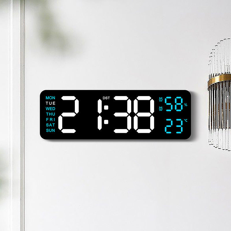 Digital Multifunctional Alarm Clock with Temperature and Hygrometer Display Bowlift