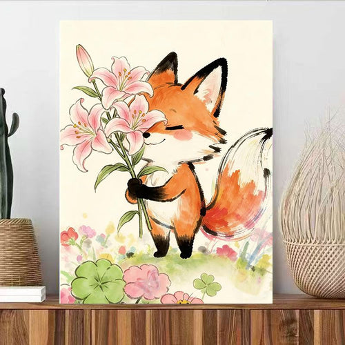 Cute Animal Illustration Wall Art Bowlift