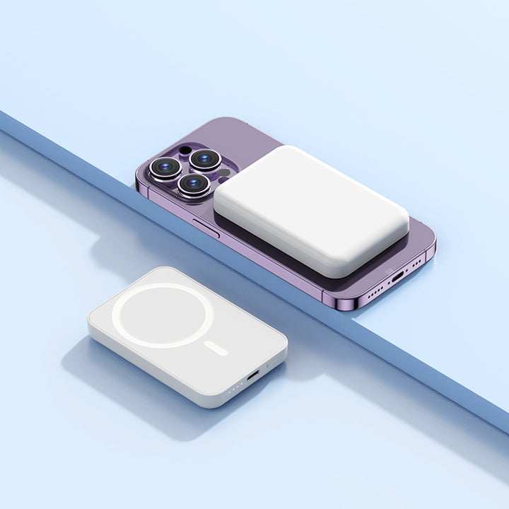 Magnetic Powerbank with Qi Technology Bowlift