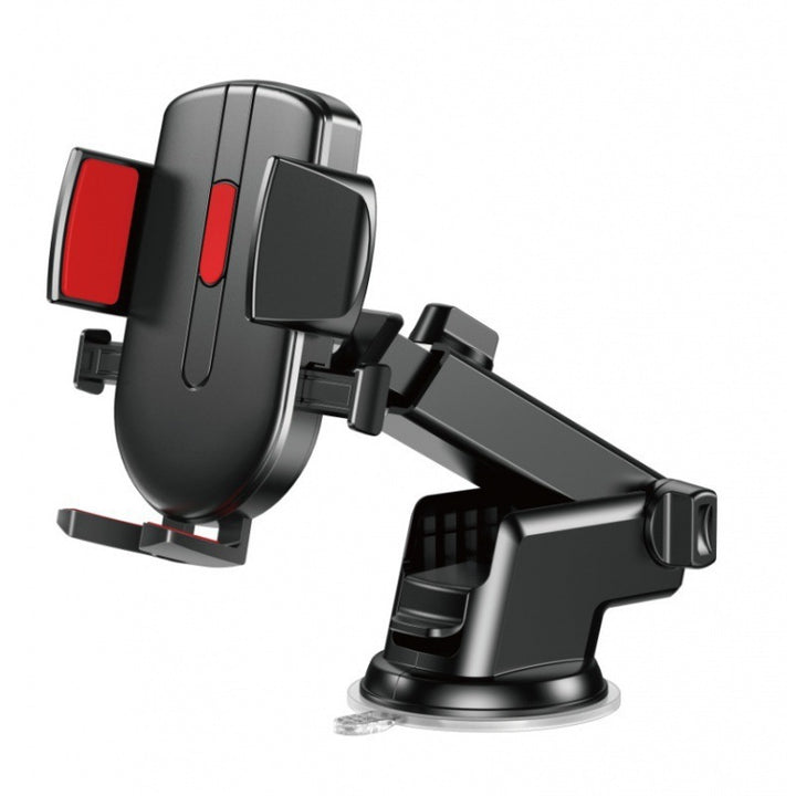 Adjustable telescopic suction car phone holder with full rotation gravity auto-lock Bowlift