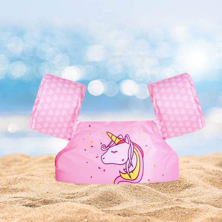 Women's Inflatable Swim Aid with Colorful Flamingo Design Bowlift