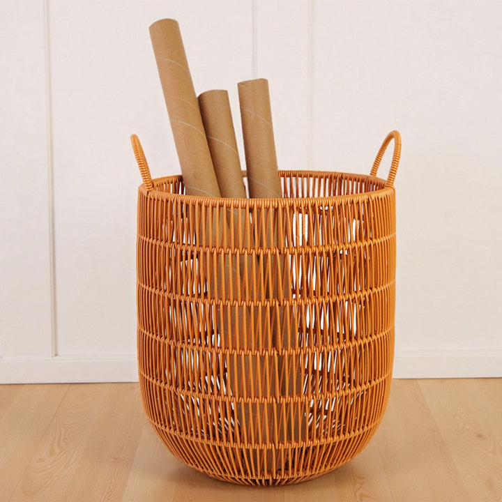 Women Stylish Storage Basket with Open Handles Bowlift