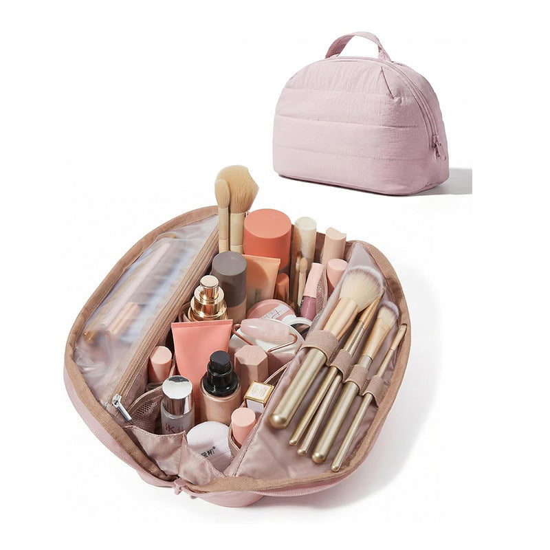 Cosmetic bag with multifunctional compartments Bowlift