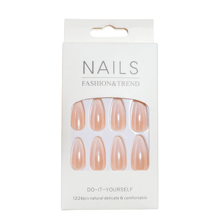 DIY Natural Finish Press-On Nail Set Bowlift 1787225130