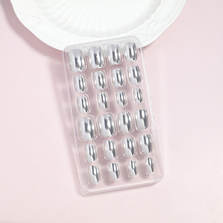 Glossy Press-On Nail Art Set Bowlift