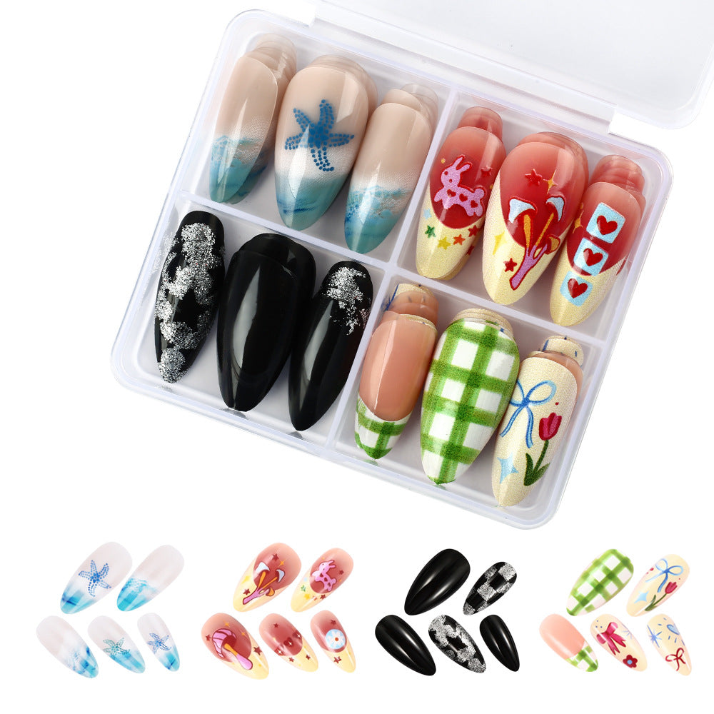 Themed Press-On Nail Set Bowlift