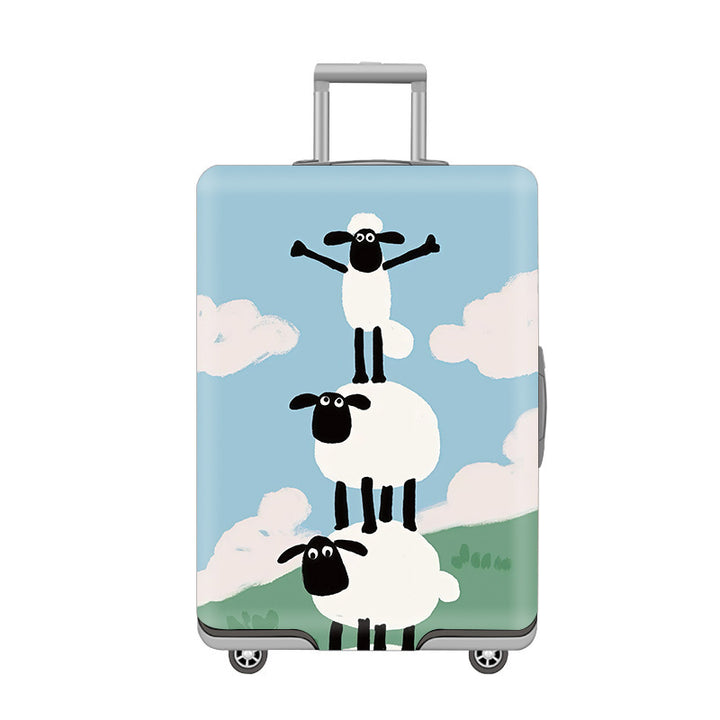 Women’s Hard Shell Suitcase with Cheerful Cat Design Bowlift