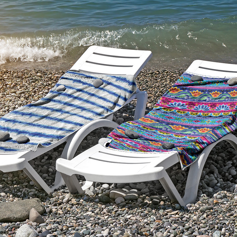 Beach towel made of skin-friendly microfiber with a creative pattern mix Bowlift