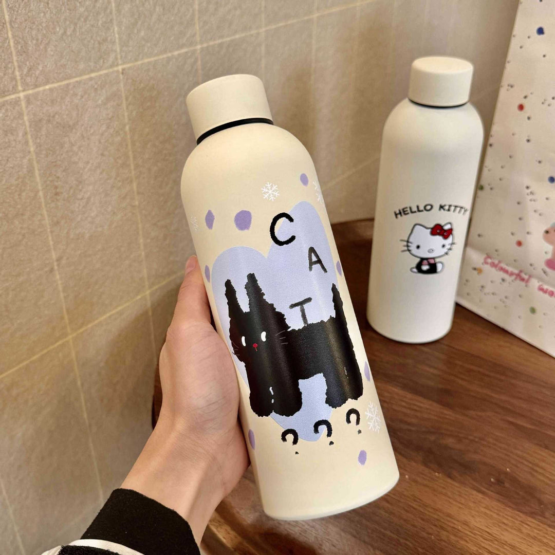 Women's Insulated Drinking Bottle with Original Hello Kitty Design Bowlift