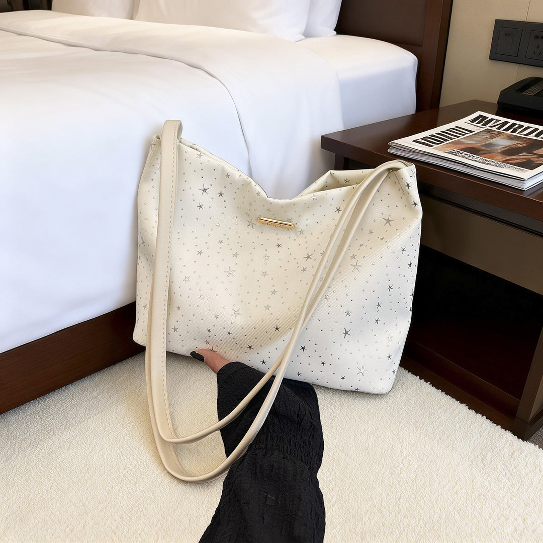 WoStylish Star-Embellished Hobo Bag Bowlift