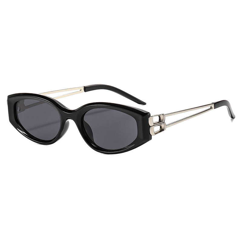 Women's Cat-Eye Sunglasses with distinctive plastic frame and stylish accents Bowlift