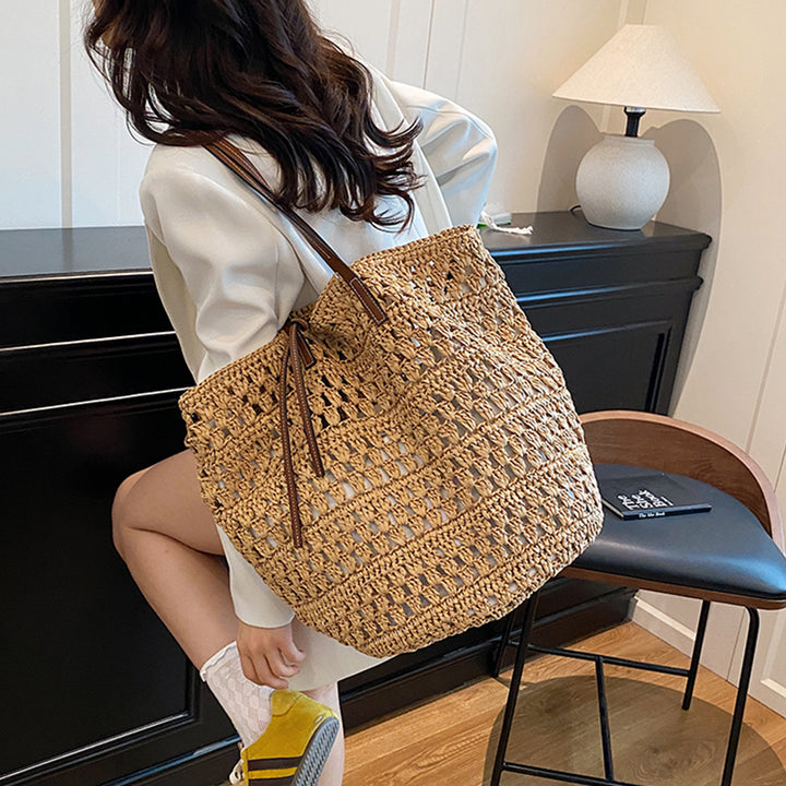 Handwoven Macrame Beach Bag Bowlift