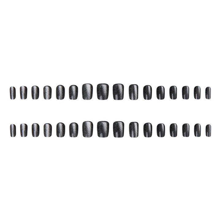 Artifical nail set with glamorous ombre effect and glitter embellishments Bowlift