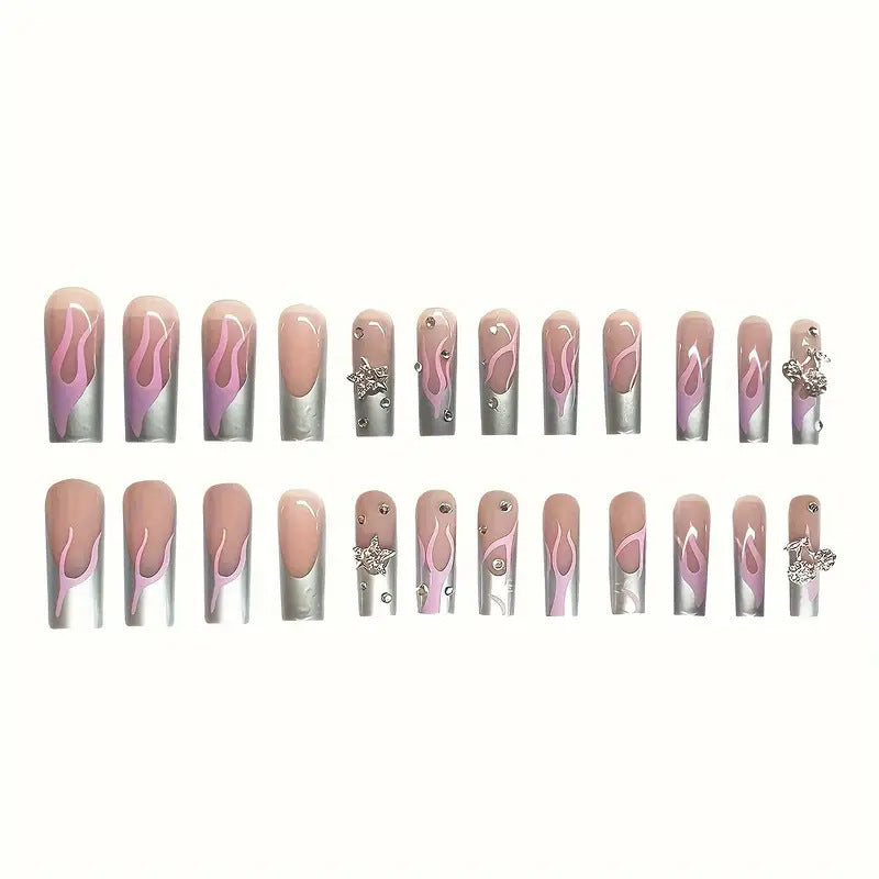 Artistic Acrylic Nail Design Bowlift