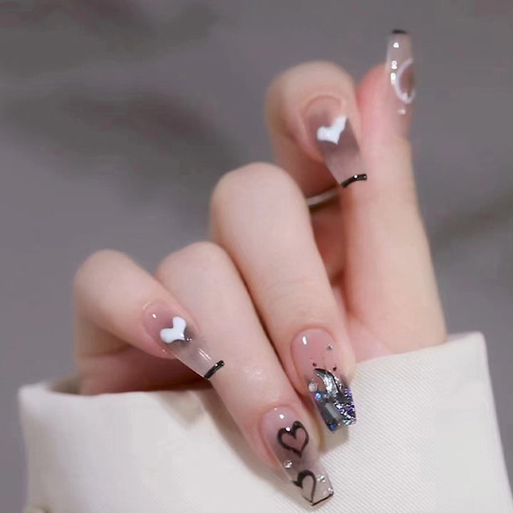 Nail set with creative 3D decorations Bowlift
