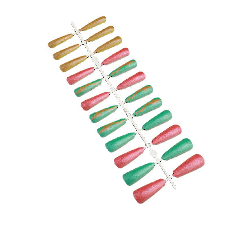 Artificial nails in an elegant design with a modern play of colors Bowlift