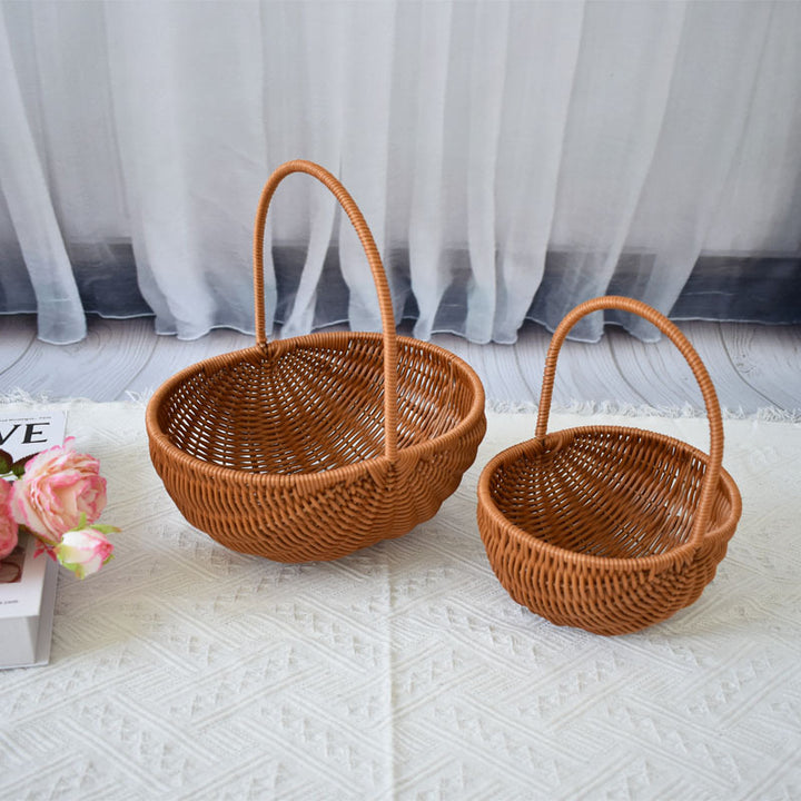 Handcrafted Natural Woven Storage Baskets Bowlift