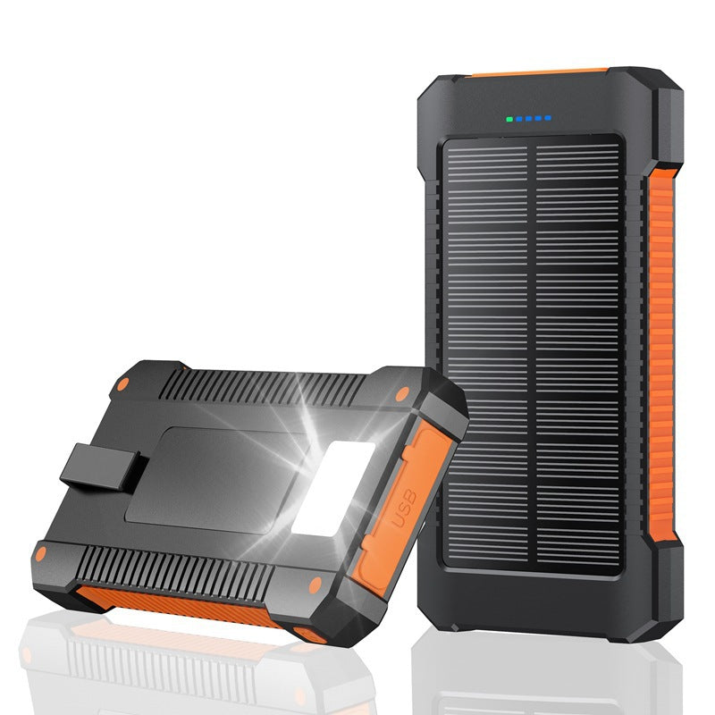 Robust Solar Power Bank with Integrated LED Light Bowlift