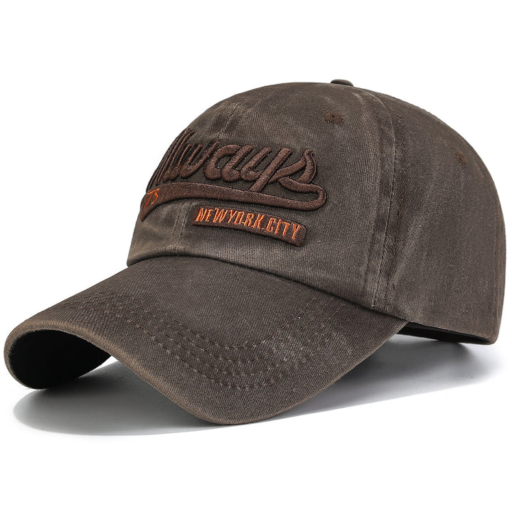 Women's Embroidered Cotton Baseball Cap Bowlift