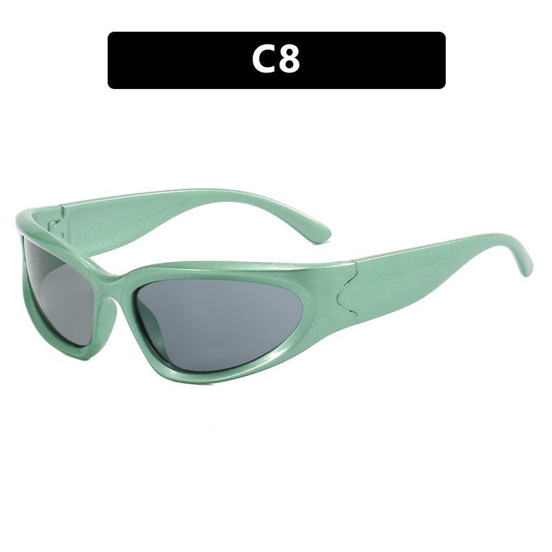 Women's sporty sunglasses with ergonomic design and polarized lenses Bowlift