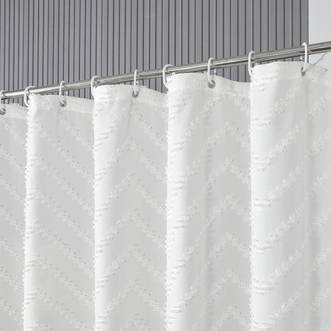 Textured Design Window Curtain Bowlift