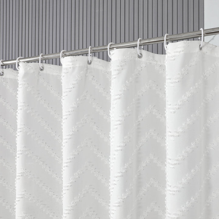Textured Design Window Curtain Bowlift