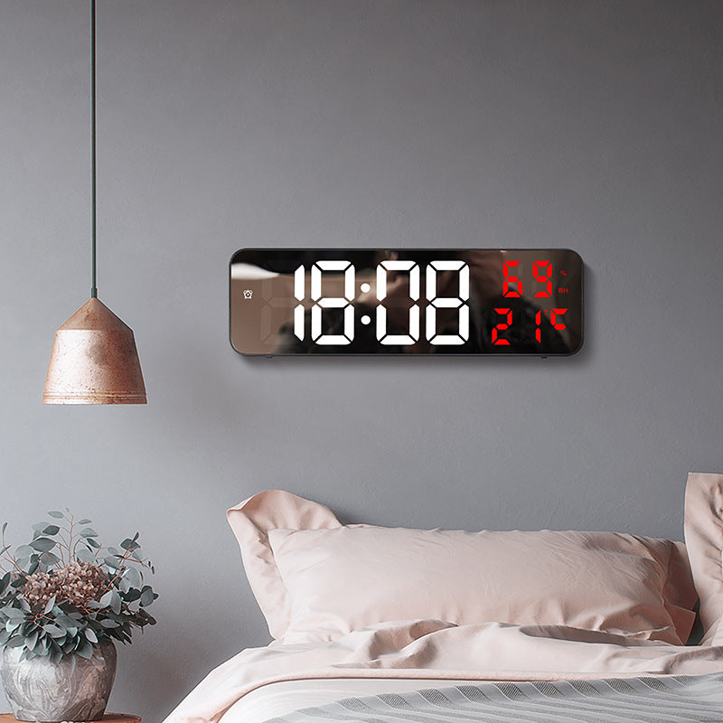 Digital Multifunction Alarm Clock with Hygrometer and Temperature Display Bowlift