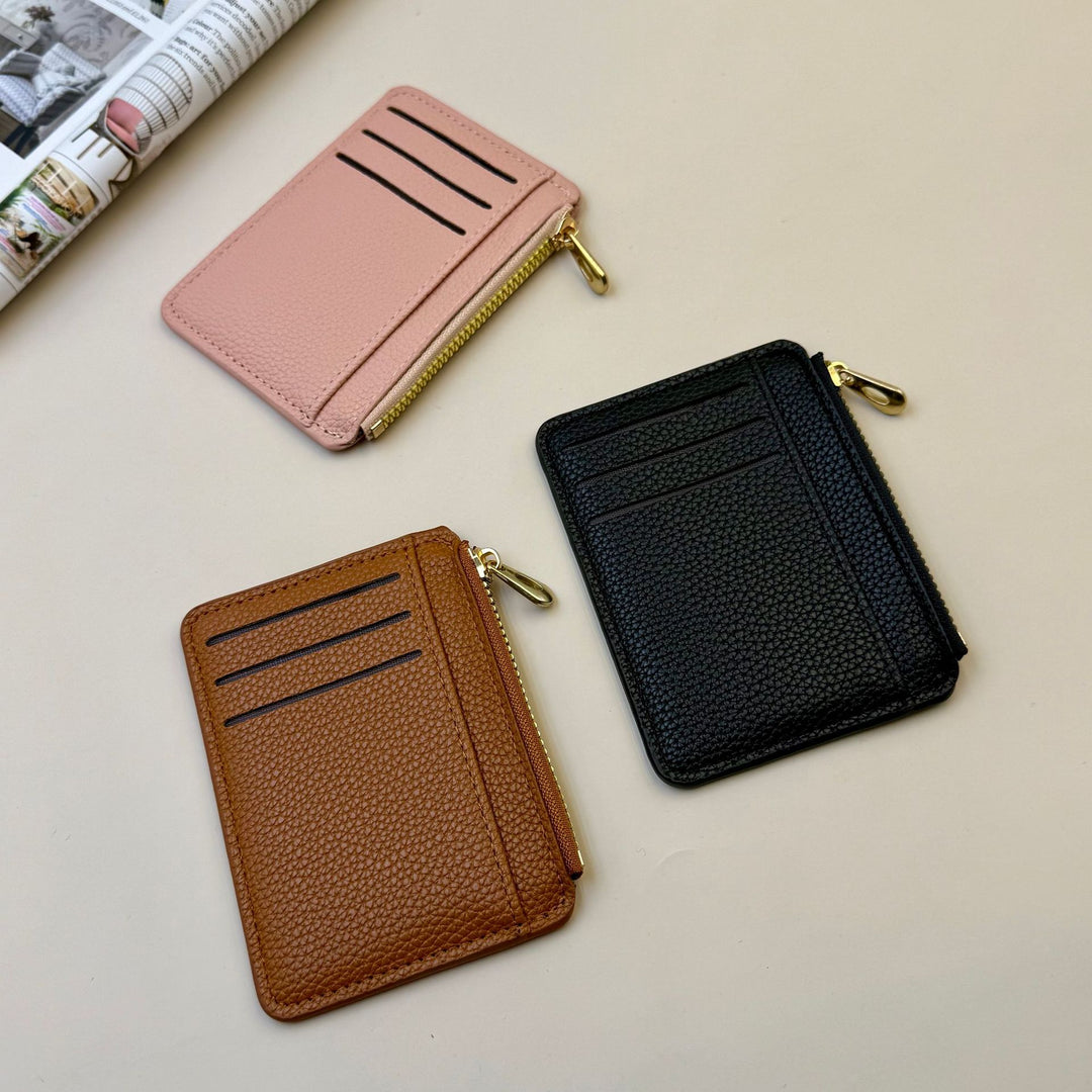 RFID-Blocking Leather Card Holder